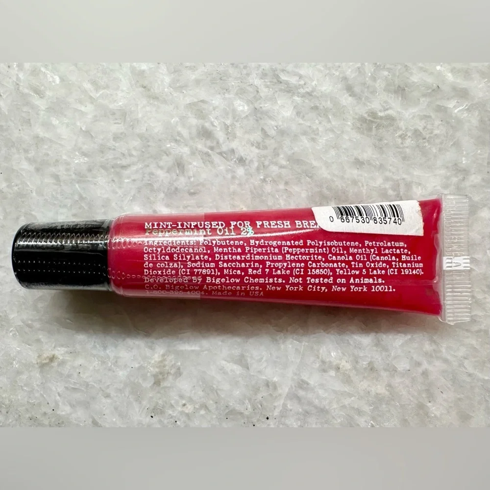 New C.O. Bigelow Magenta Mint Mentha Lip Tint Gloss 0.5oz - Sealed